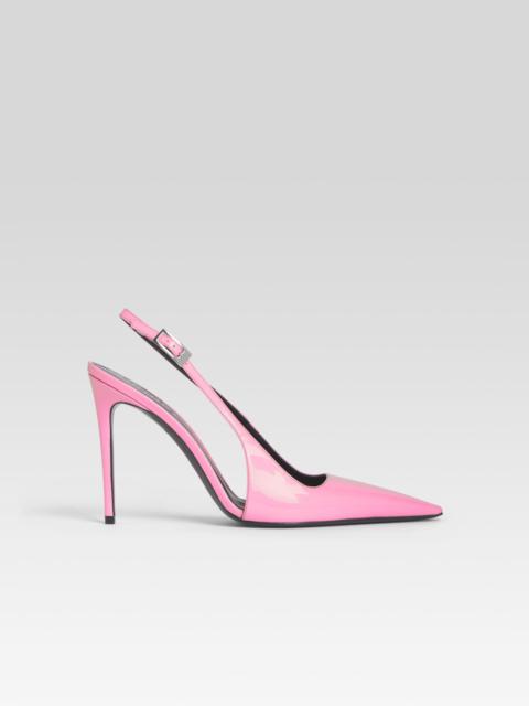 GWYNETH LEATHER SLINGBACK