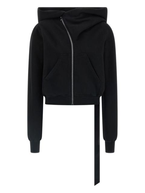 Mountiain high-neck zip-front hoodie