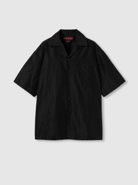 Cotton-silk GG faille shirt