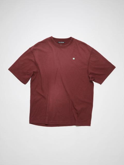 Crew neck t-shirt - Wine red