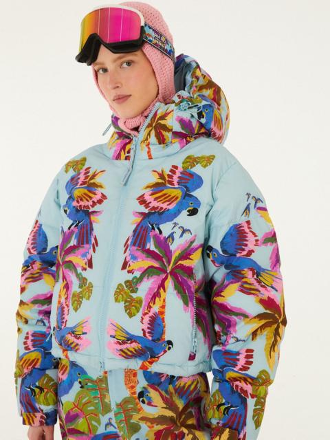 Blue Macaw Puffer Jacket