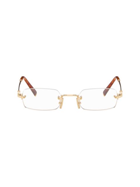 Gold Rimless Glasses
