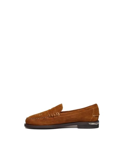 Dan Dallas embroidered penny loafers