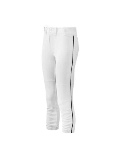 Youth Girl's Belted Piped Softball Pant