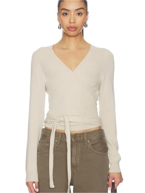 Ballerina Knit Wrap Blouse
