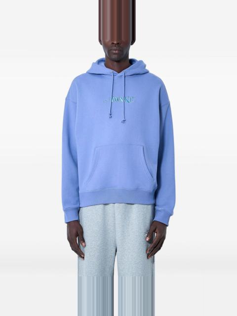 logo-embroidered hooded sweatshirt