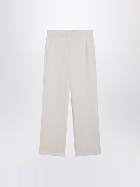 Max Mara Ivory Straight-Leg Trousers