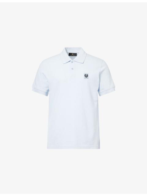 Regular-Fit Logo-Patch Cotton Polo Shirt