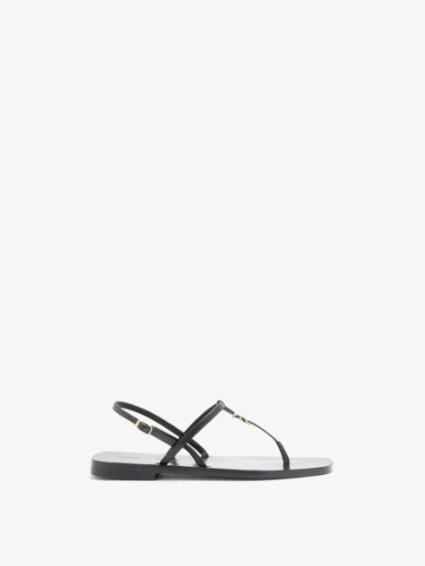 Monogram T Strap Sandals