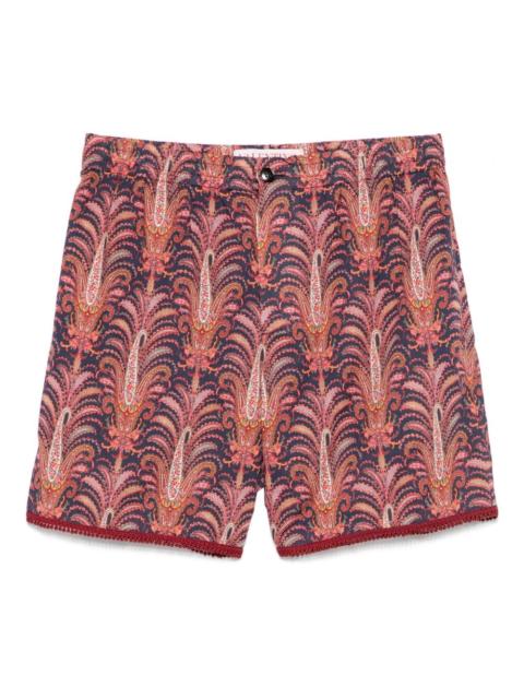 Voyage Imaginaire-print shorts