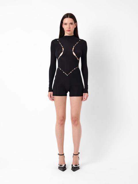 PIKA PLAYSUIT BLACK