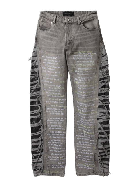 ULTRA FLARE SCRIPTURE DENIM