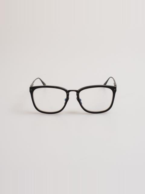 Cassin Optical Frame in Buffalo Horn and 925 Sterling Silver