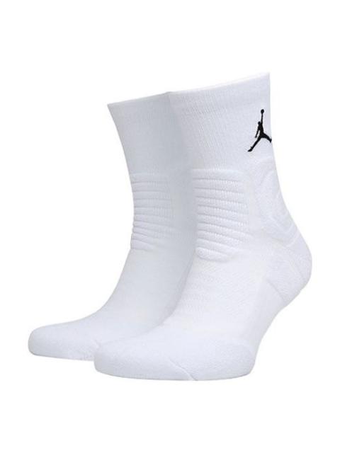 Air Jordan Ultimate Flight 2.0 Flying Man Logo Basketball Training Mid Tops Socks One Pair White SX5