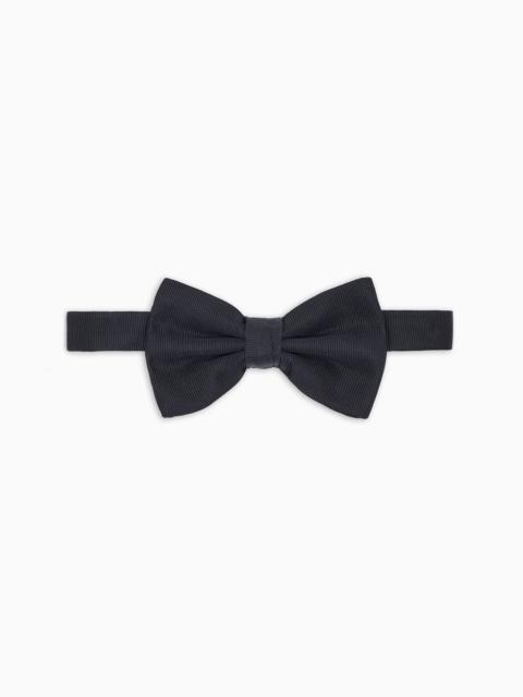 Pure silk knotted bow tie