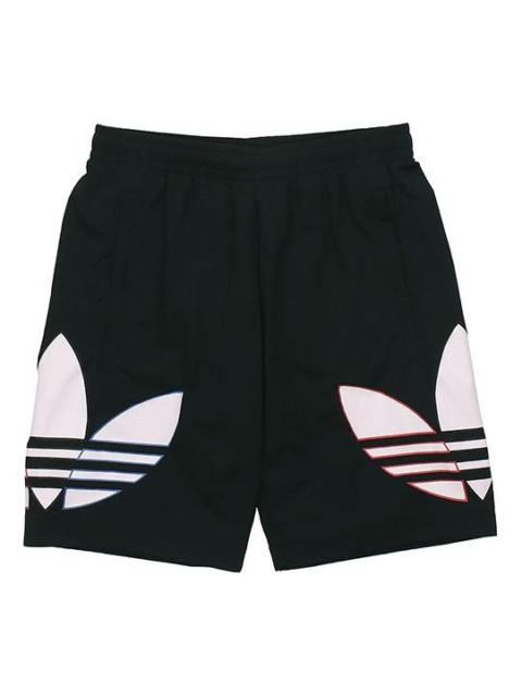 adidas originals MENS Tricolor Logo Printed Dri-fit Training Sports Shorts Black H09357