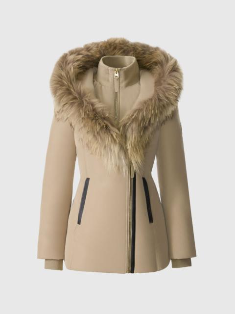 ADALI down coat with natural fur Signature Mackage Collar