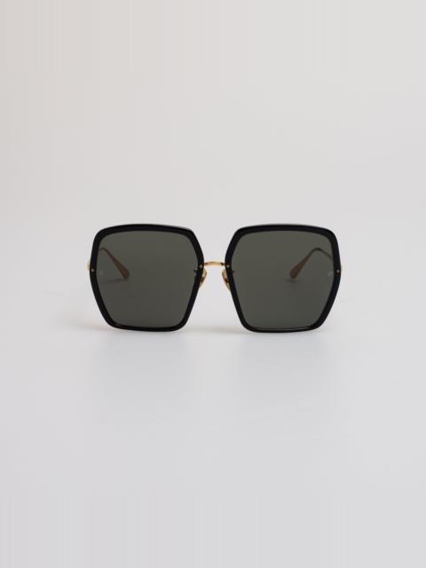 Syan Oversize Sunglasses in Black