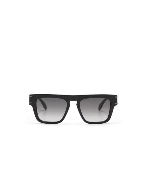 flat-top rectangular sunglasses