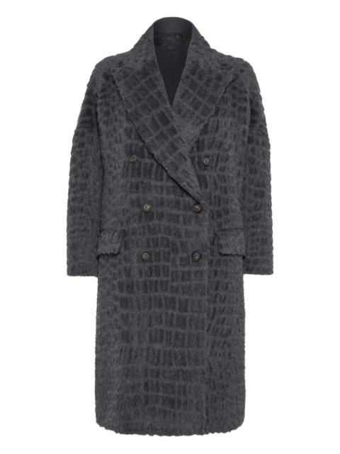 crocodile-effect coat