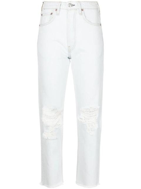 Maya high-rise slim-cut jeans