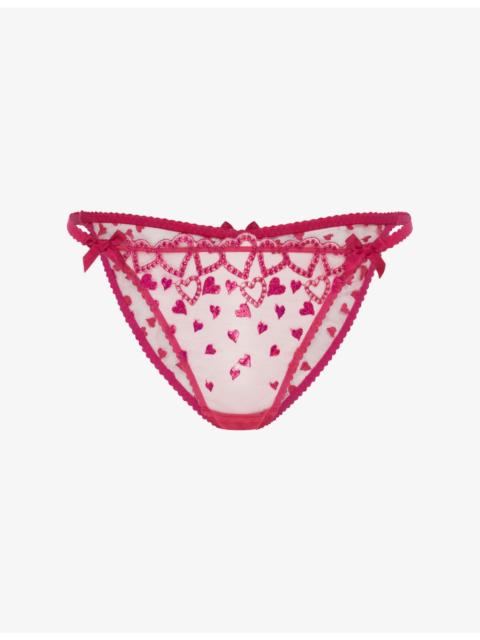 Rozann Tulle Brazilian Briefs