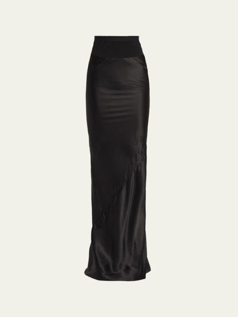 Coda Mixed-Media Maxi Skirt