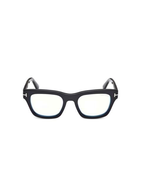 rectangle-frame glasses