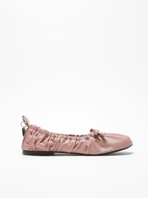 Leather ballet flat - Pink