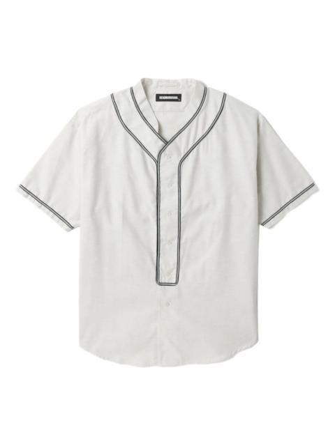 embroidered short-sleeve shirt