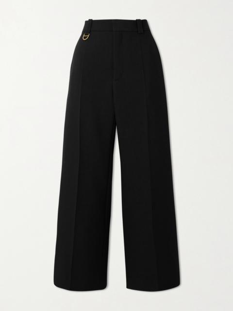 Wool-crepe Straight-leg Pants