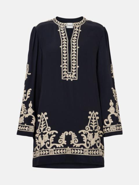 Fadeli embroidered crêpe tunic