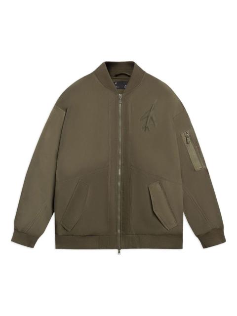 Li-Ning CF Logo Bomber Jacket 'Olive Green' AYMS407-1