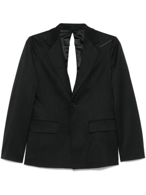 cut-out detailed blazer