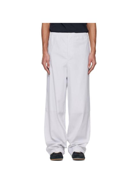 White Cotton Trousers