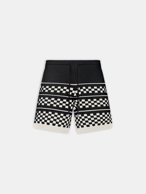 CHECKERED MESH SHORT