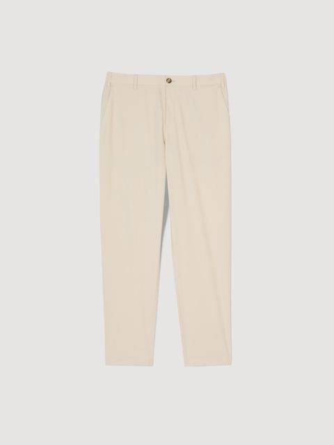 COTTON CARROT-CUT TROUSERS
