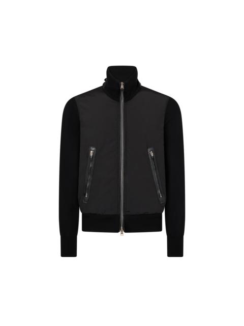 LIGHT NYLON FRONT MERINO ZIP THROUGH