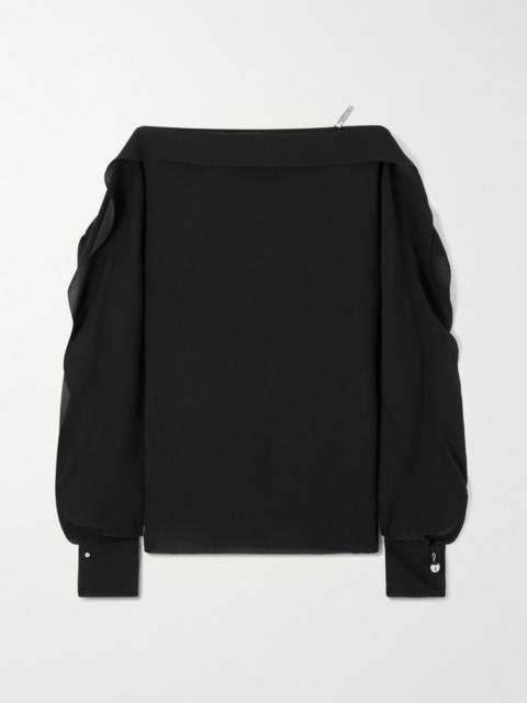 Ruffled Silk-crepe Blouse