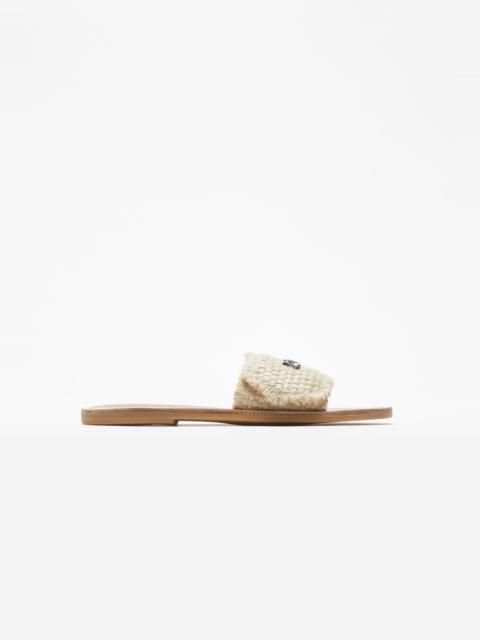 LOGO PLAQUE WOVEN SLIDES