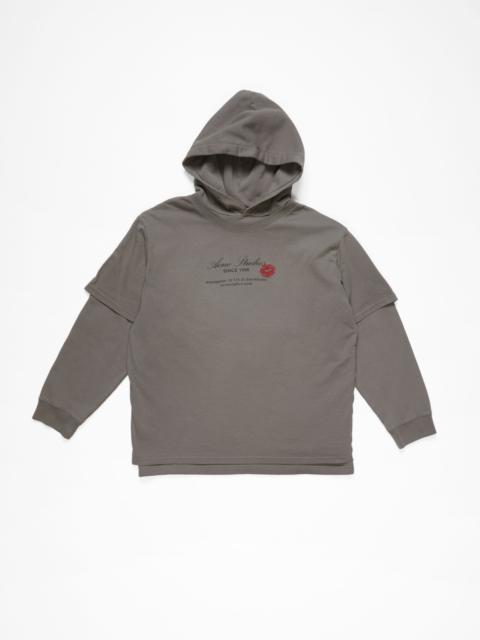 Double-layered hoodie - Grey