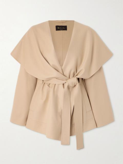 Belted cashmere cardigan Cream