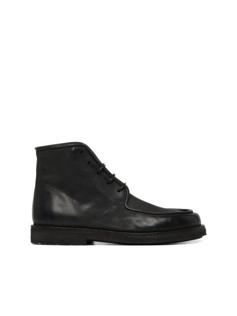 lace-up leather desert boots