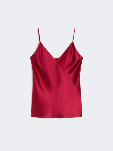 MXEBACCO Silk satin top - GERANIUM