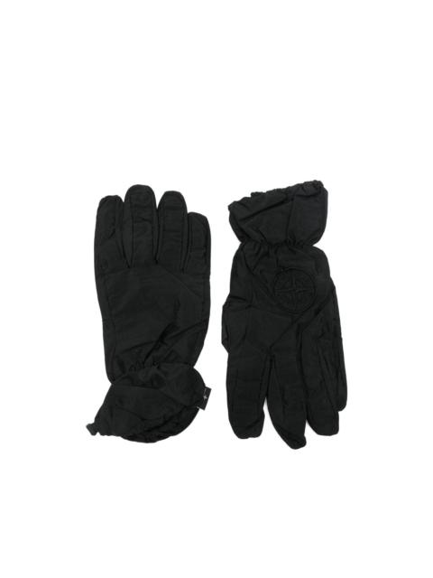 embroidered-logo gloves