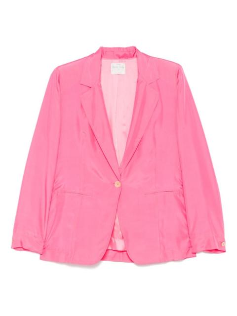 silk blazer