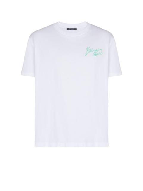 T-shirt with Balmain Paris Brush print