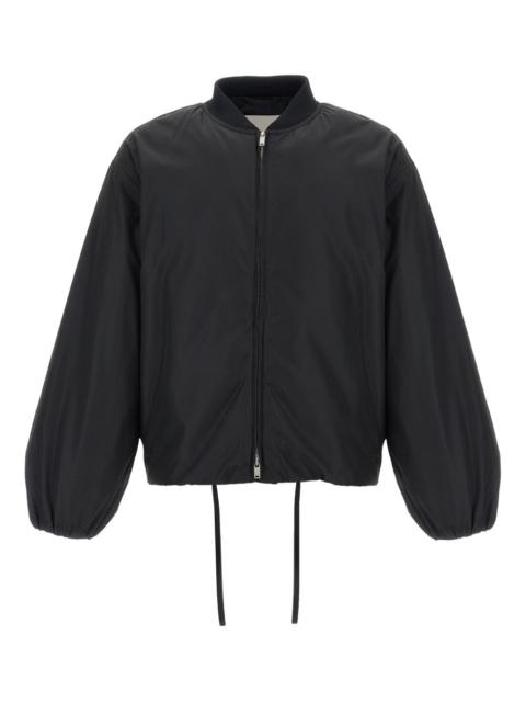 balloon-sleeve bomber jacket
