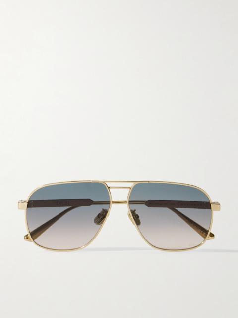 Diorcannage A3u Aviator-style Rose Gold-tone Sunglasses