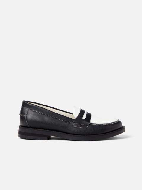 Wilde Black + White Vegan Penny Loafer - Women's